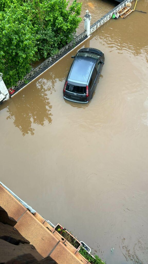 Hochwasser im Saarland im Mai 2024 an Pfingsten.